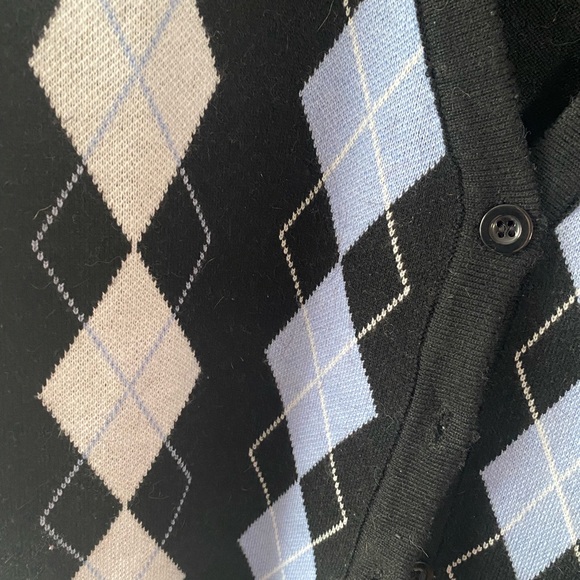 plaid cardigan sweater - Picture 3 of 3